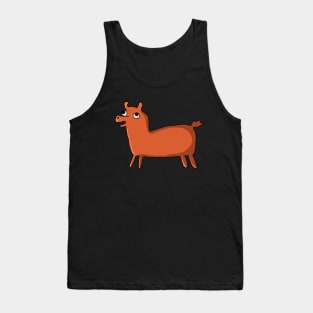 Derpy Llama Doodle Tank Top